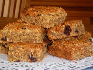 Banana and Honey Oat Squares