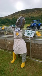 Kinross Agricultural Show, 2017 Scarecrow competition This entry was from Claire Paton, Dunfermline Beekeepers She came 2nd